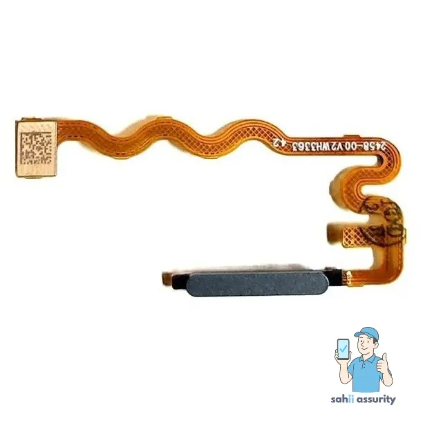 Fingerprint Sensor with Flex Cable for Motorola Moto G34 5G Black